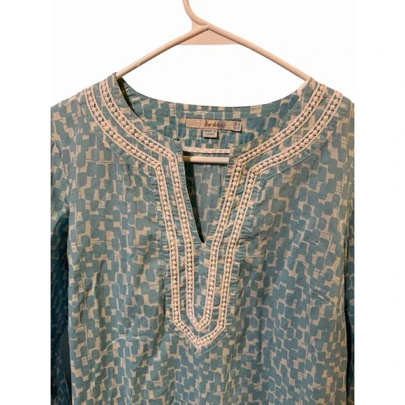 Boden Size 4 Blue Dress Tunic 3/4 Sleeves - Picture 5 of 6